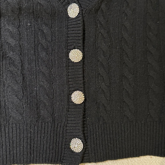 Ronny Kobo Collection Black Knit Cardigan - Picture 7 of 12